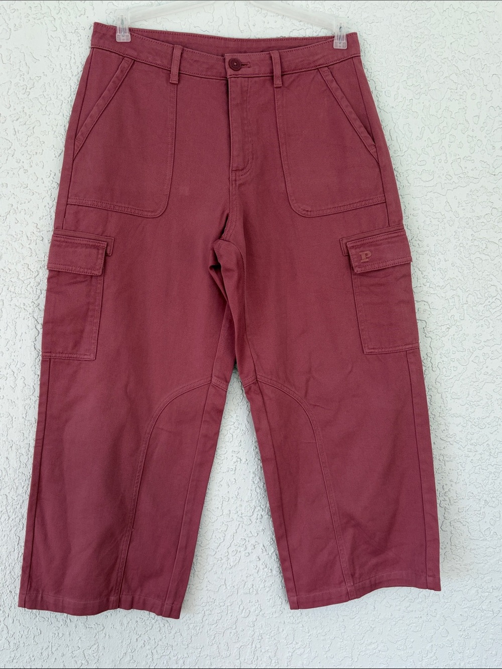 PINK Victoria's Secret utility Cargo Pants in Maroon size M